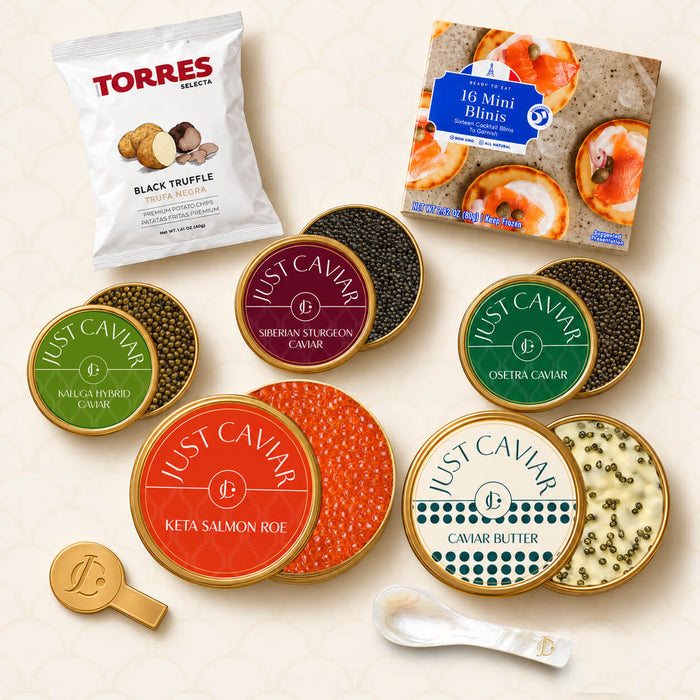 The Table caviar set for a party
